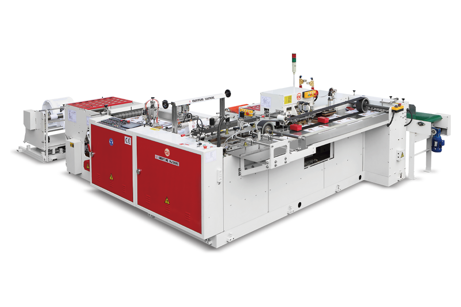 Tam Otomatik Alt Kaynaklı,Yumuşak Saplı Poşet Kesim Makinesi