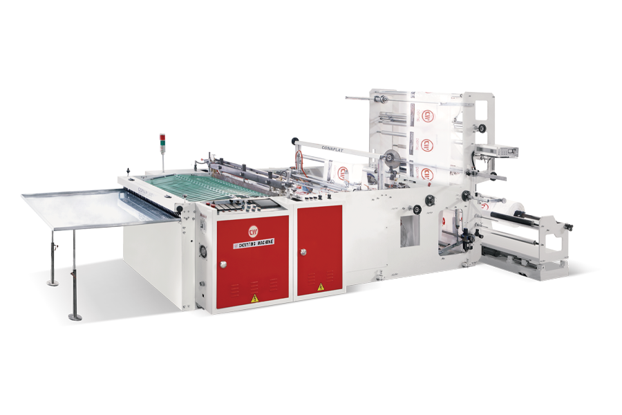 Tam Otomatik Yan ve Alt Kaynak, Çift Çeneli Poşet Kesim Makinesi