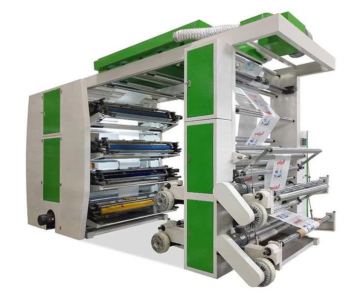 8 Colour Stack Flexo Printing Machine