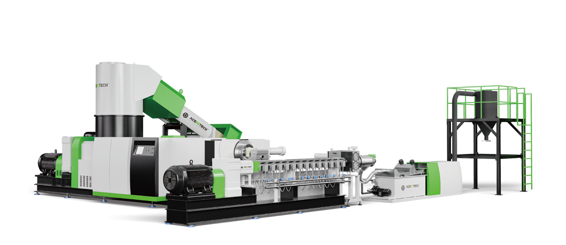 ACS+ATE TEK VİDALI GERİ DÖNÜŞÜM & ÇİFT VİDALI COMPOUND EKSTRÜDERİ