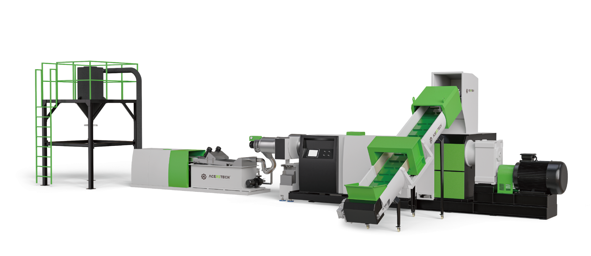 ASP TM PARÇALAYICILI TEK VİDALI GERİ DÖNÜŞÜM GRANÜL EKSTRÜDERİ