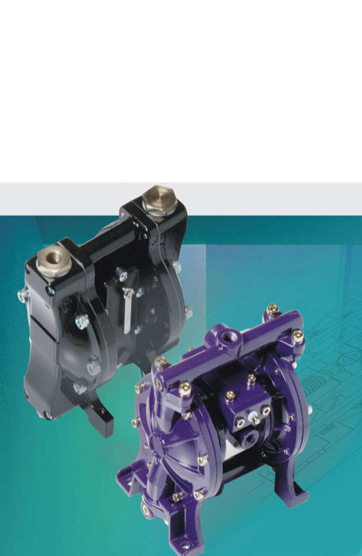 SS / SK Serisi Hava ile Çalışan Çift Diyaframlı Pompa ve Patentli Mürekkep Merdanesi